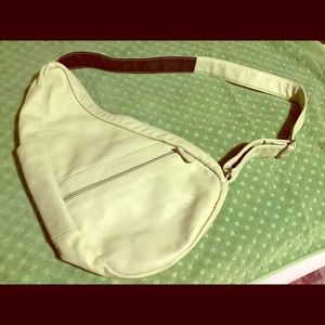 Crossbody Ameribag with silver lining - lime